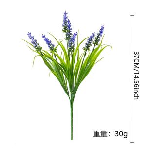 Amazon Cross-border Artificial Flower Lavender Plastic Photography Props Home Decoration Wedding Outdoor Courtyard Ornaments