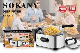 Foreign Trade Export SOKANY10075 Fryer Household 3.5L Electric Fryer Chicken Fries DEEP FRYER