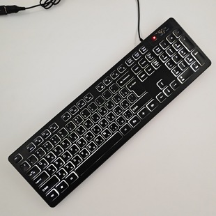USB Wired Luminous Keyboard Russian French Spanish Arabic Italian German Danish Foreign Trade