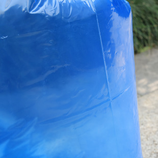 Factory PE round bottom bag blue thick polyethylene dark silage bag forage feed microbial fermentation bag wholesale