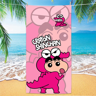Crayon Shin-Chan ~ Microfiber Adult Bath Swimming Children's Cartoon Bath Towel Travel Portable Beach Towel
