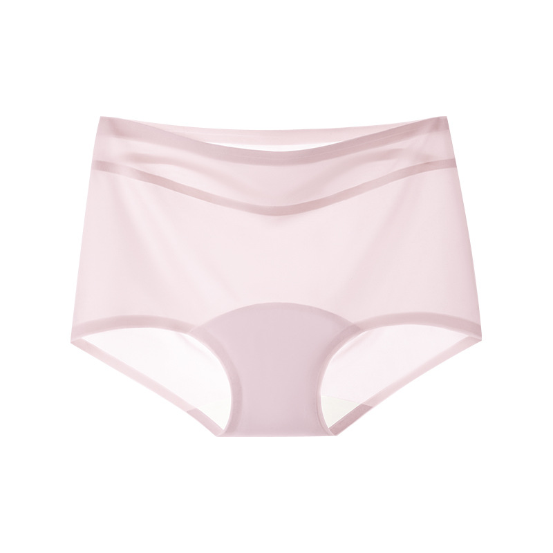 Seamless Summer Thin Ice Silk Quick-Drying Mid-Waist Pure Cotton Crotch Small Boxer Briefs for Women, Suitable for Sports, Yoga, and Fitness
