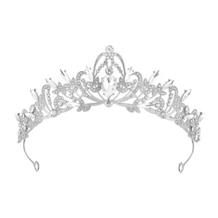 New bridal alloy full diamond headdress cross-border bar mitzvah princess birthday party crown headband accessories wholesale