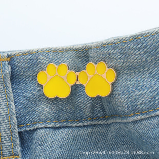 Colorful Footprints with Buckles, Detachable Nail-free, Seam-free Waist Buckles, Jeans Waist Modification, Small Waist Tightening Tool