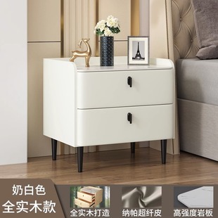 Cross-border a generation of new simple modern luxury high-end sense solid wood net red creative small bedroom bedside cabinet