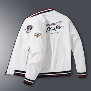 Spring New European Trendy Brand Embroidered Jacket for Men and Youth Trendy Loose Baseball Clothes Men's Top All-match Casual
