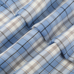 Spring and Summer New Polyester Plaid Fabric Women's Shirt Campus Style dress JK Uniform suit Hat Fabric