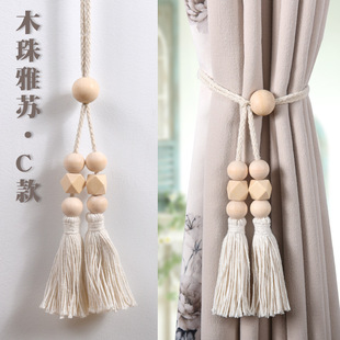 Curtain Binding Belt Binding Rope Nordic Simple Homestay Creative White Gauze Curtain Storage Buckle Binding Belt Fixed Rope Tie