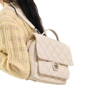 2024 New College Style Square Diamond Backpack Casual Solid Color Student School Bag Going Out Small Backpack