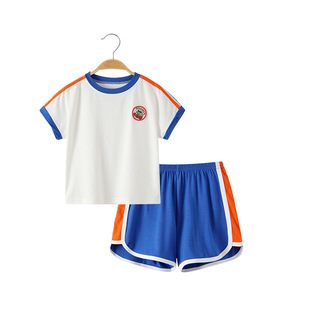 Baby Suit Summer Baby Clothes Summer Boys Short-sleeved Shorts New Girls' Summer Western Style Children's Clothing