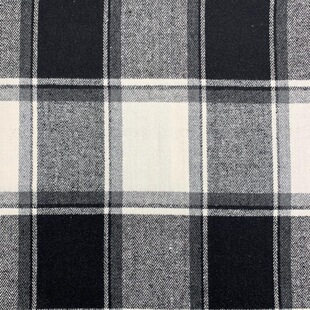 Autumn and winter woolen plaid herringbone brushed flannel shirt skirt woolen coat plaid fabric