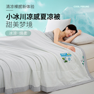 Summer Cool Quilt Class A Maternal and Infant Grade Ice Summer Cool Quilt Ice Silk Air-conditioning Quilt Summer Machine Washable Thin Quilt Gift Quilt