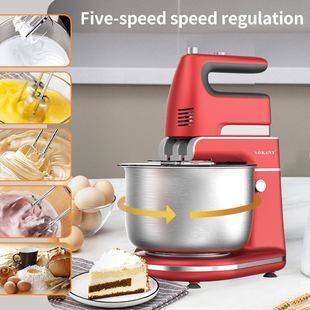 Hot SeLLing SOKANY Egg Beater HousehoLd MuLtifunctionaL 4L Mixer Kitchen Mixing Cooking Machine Egg Beater 6664