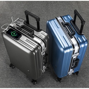 Manufacturer 20-inch Universal Wheel Trolley Case, High-quality Password Box for Male and Female Students, Strong and Durable Aluminum Frame Suitcase