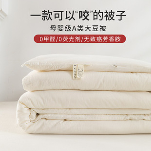 Class A Raw Cotton Soybean Fiber Quilt Summer Thin Quilt Summer Quilt Core Student Dormitory Quilt Soybean Quilt Live Broadcast