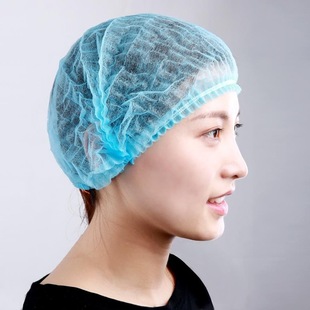 Head cap food cap workshop work cap non-woven chef hat dustproof kitchen disposable strip cap tooling