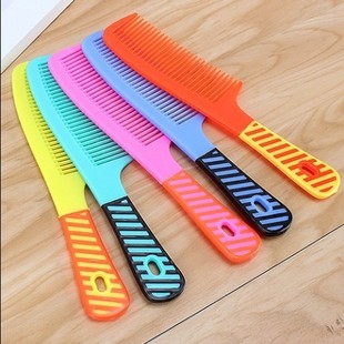 Household Anti-static Comb Household Hairdressing Curling Comb Long Hair Curly Wide Tooth Comb Plastic Candy Color Comb