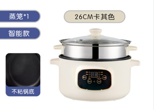Cross-border direct sales one-piece delivery household electric cooker student dormitory electric hot pot multi-functional integrated pot non-stick cooking