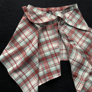 Trendy Colorful Yellow Plaid Skirt for Women, One-Piece Tie-Up Yellow Plaid, Slimming Magic for Men, Hem Men's Shirt