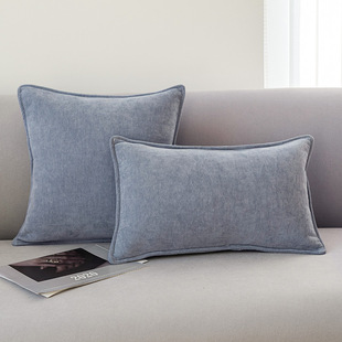 Light Luxury High-grade Chenille Living Room Sofa Pillow Bedside Cushion Waist Pillow Pillow Case Non-core Large Back Cushion