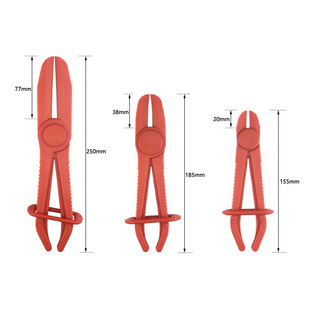 Plastic pliers car oil pipe clamp tool 3-piece set plastic oil pipe cut-off pliers oil pipe sealing pliers Auto Repair in stock