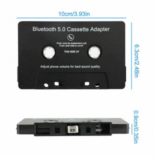 Car Bluetooth Tape Converter Cassette Player Car MP3 Bluetooth Hands-Free Phone Recording Dual Channel Cassette