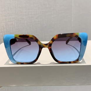 Cross-border Ins-style Advanced Sense Box Color-matching Personalized Fashion Sunglasses Women's European and American Fashion Street Shade Sunglasses