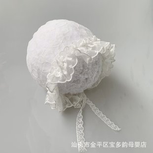 Baby Hat Summer Thin Lace Princess Sun Hat Spring and Summer Breathable Toddler Baby Palace Hat for Girls