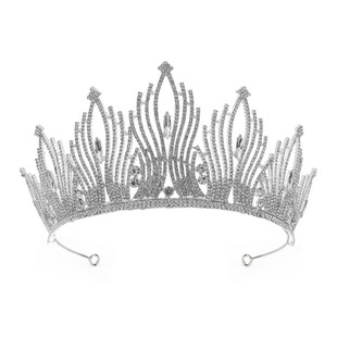 European and American Bride Crown Headwear Miss World Pageant Coronation Crown Accessories Princess Rhinestone Crown Headband Wholesale