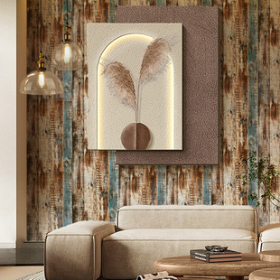Cross-border 3d nostalgic wood grain self-adhesive wallpaper French home decoration background wall pvc wallpaper generation wallpaper