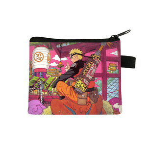 Naruto Spring Children students simple men's and women's fashion headset storage bag coin purse card bag wholesale distribution