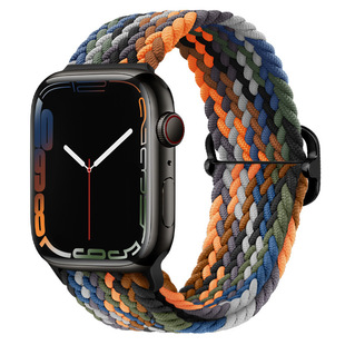 Нейлоновый Плетеный ремешок для Apple Watch 8 Apple Ремешок Регулируемый растягивающийся Huawei Samsung Ремешок