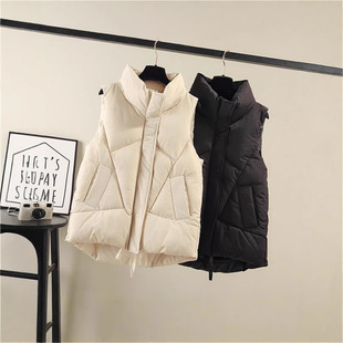 Cross-border Cotton Vest Women's New Fashion Vest for Autumn and Winter 2024 plus size Stylish All-match Vest Jacket