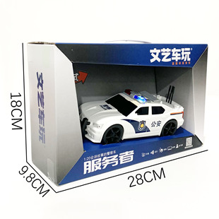 Art car play music story inertia can open the door police car special police car model car toy 3-year-old boy