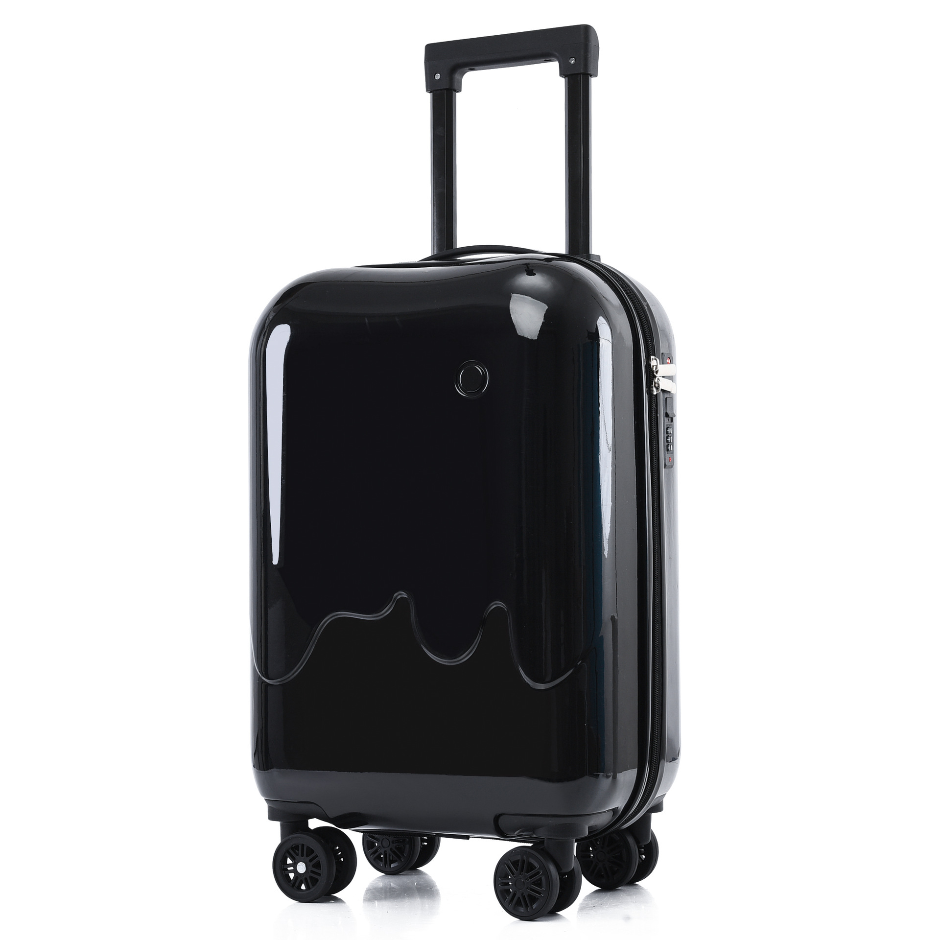 Stylish Solid Color Suitcase 18-inch 20-inch Lightweight Carry-on Suitcase Universal Wheel Combination Lock Trolley Case Wholesale