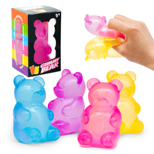 Needoh bear pinch maltose decompression ball decompression toy pinch music decompression artifact slow rebound