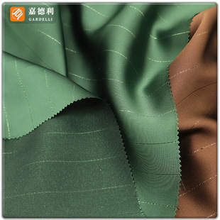 Imitation acetate silver silk satin silver silk yarn-dyed striped women's shirt fashion fabric gold silk satin striped