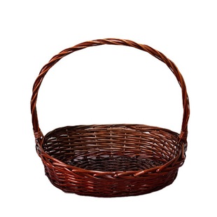 Willow Rattan Fruit Basket Gift Packaging Basket Portable Woven Basket Supermarket Display Storage Shopping Basket Jueqin