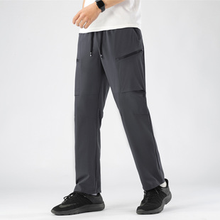 Quick-drying pants men's summer thin sports leisure outdoor hiking pants elastic breathable lightweight running pants