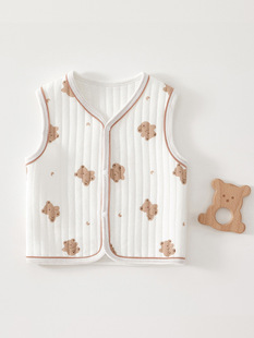 Baby Vest Spring, Autumn and Winter Wear Warm Children's Vest Cotton Men's Baby's Waistcoat Newborn Vest Women's Waistcoat