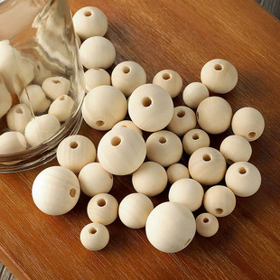14-25mm Lotus Wood Round Beads Flower Scattered Jewelry Accessories Handmade DIY Accessories String Accessories Package Necklace Mixed Pieces