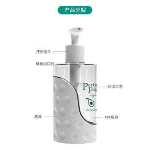 Спот ПЭТ прозрачный гель для душа пресс-бутылка 300ml Очищающая пена бутылка 500 мл бутылка для шампуня