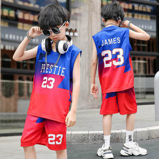 Cross-border for 2025 summer children's sports suit basketball clothes men's quick-drying training clothes children's jerseys wholesale