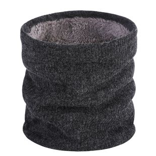 Cross-border New Winter Warm Scarf Outdoor Sports Outer Collar Couple Korean Solid Color fleece-lined Pullover in stock