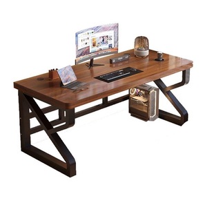 Solid Wood Computer Desk Desk Double Workbench Simple E-Sports Small Table Student Bedroom Home Office Long Table