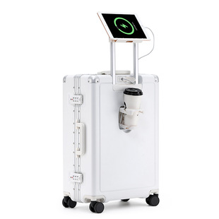 Luggage box female high color value luggage case can be on the plane male student suitcase 24 inch PC password box aluminum frame strong