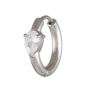 New Stainless Steel Earrings Inlaid with Triangular Heart-shaped Water Drop Square Various Zircon Fashion Versatile Earrings Earrings