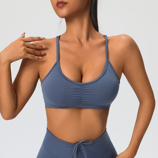 European and American Yoga Bra Women's Cloud Sense Beautiful Back Sports Underwear Shoulder Strap Running Fitness Vest Top Cross Border