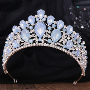 Luxury Fashion Japanese and Korean Bride Wedding Yarn Makeup Crown Hair Accessories Birthday Gift Princess Crown Travel Accessories