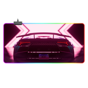 RGB светящийся коврик для мыши для киберспорта очень утолщенный нескользящий компьютерный Настольный коврик анимация Атмосфера свет крутой коврик